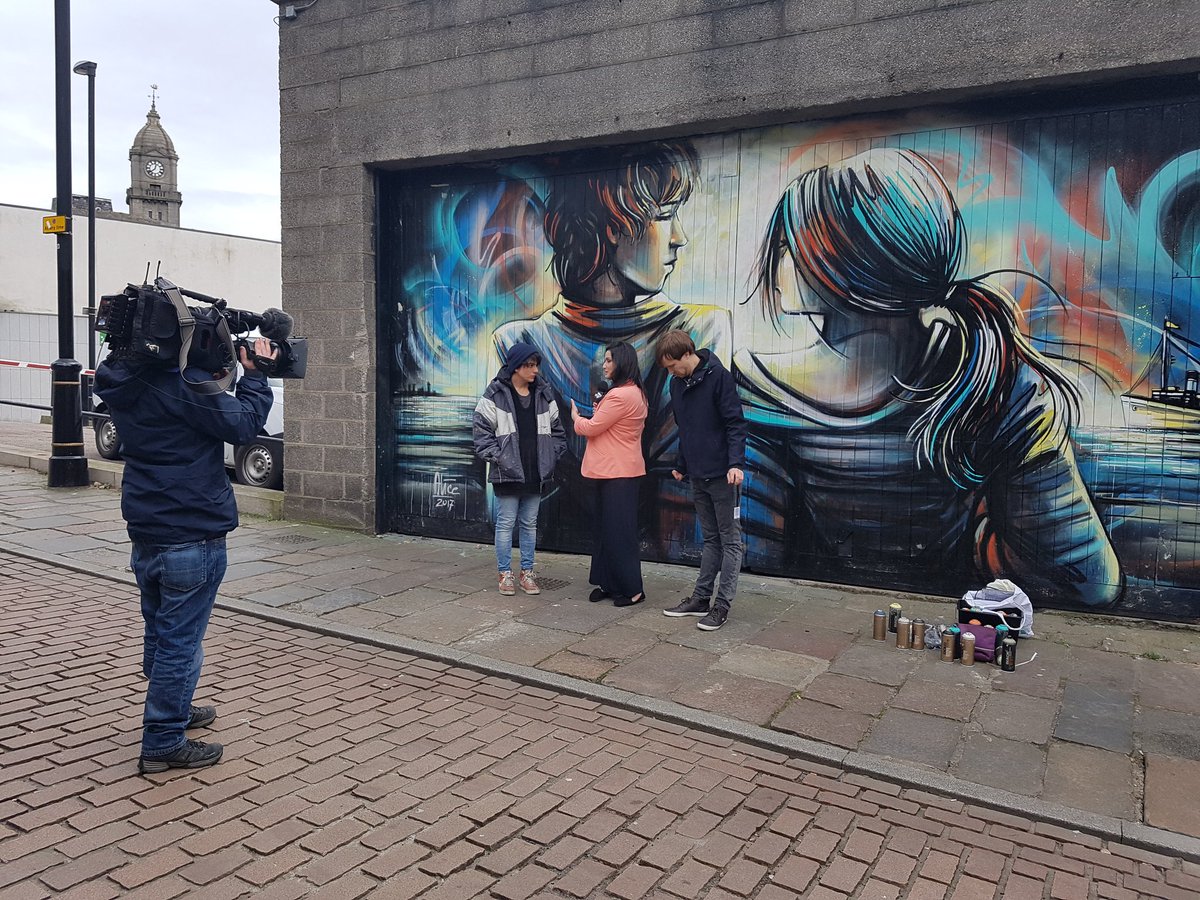 justjess_89's tweet photo. Busy press morning for @nuartaberdeen @AbdnInspired. Fantastic to see the artworks take shape! https://t.co/wnuudvrO88