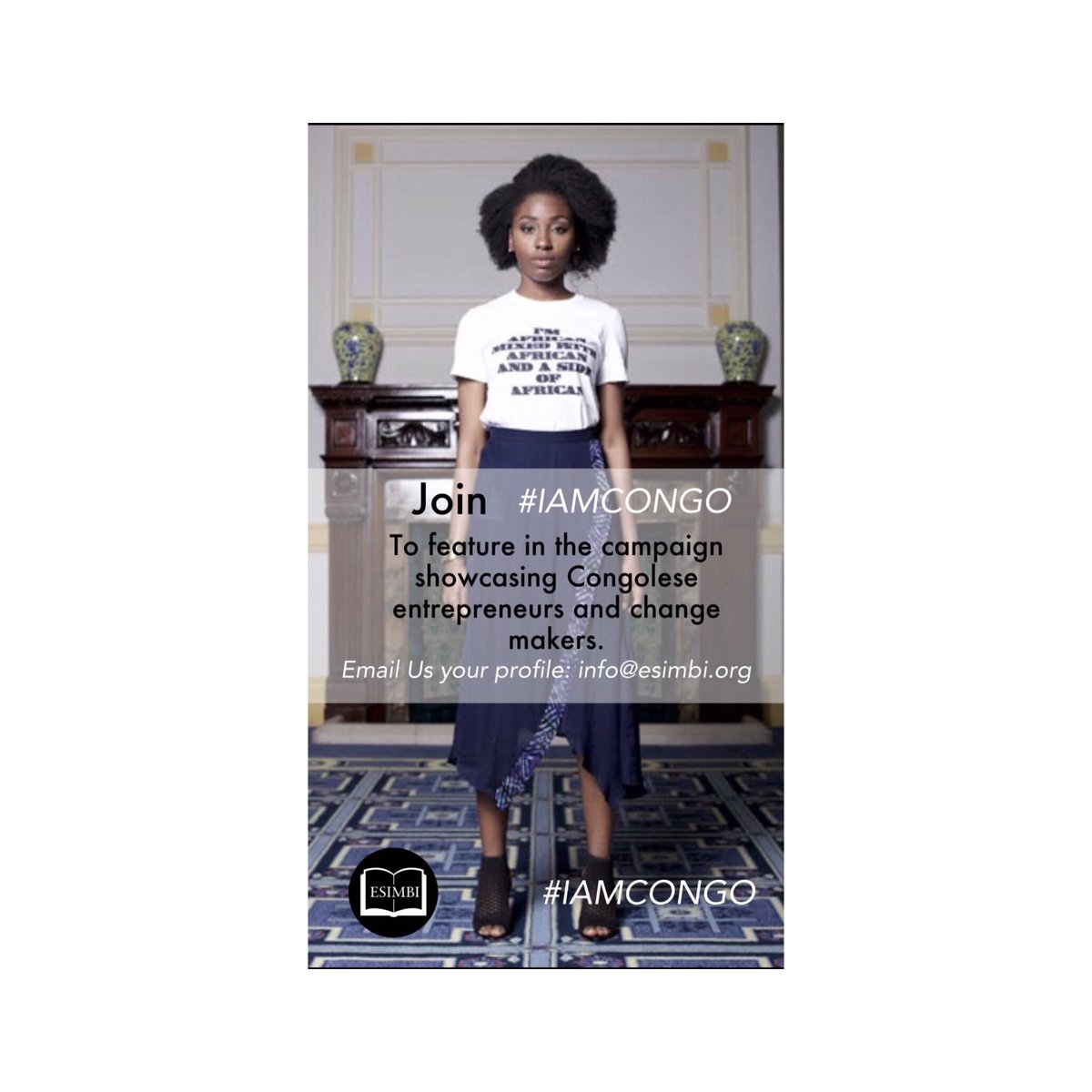 EsimbiRDC's tweet photo. Investing in the future of Congo’s young leaders. Join and support the #IAMCONGO campaign by ESIMBI #esimbi2017 #esimbi #esimbicongo https://t.co/5NQNnrPsXI