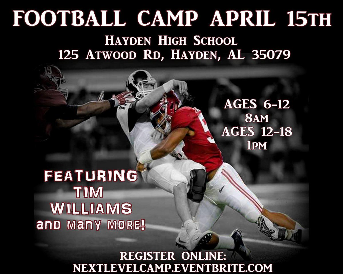 TideforTroops's tweet photo. @JaYbOi225 appearing Saturday along with many more former players at Hayden High School! https://t.co/7BweXl01mg @aldotcom @TheCullmanTimes https://t.co/tULK5yg5mF