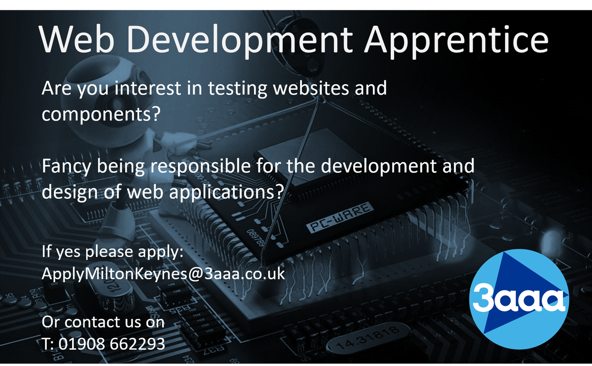 mercede50787017's tweet photo. @3aaaUKMiltonK  for this Fantastic #Apprenticeship in  #Webdesign/#socialmedia  #apprenticeships #apprentice #careers https://t.co/1CQ0a1j5Mf