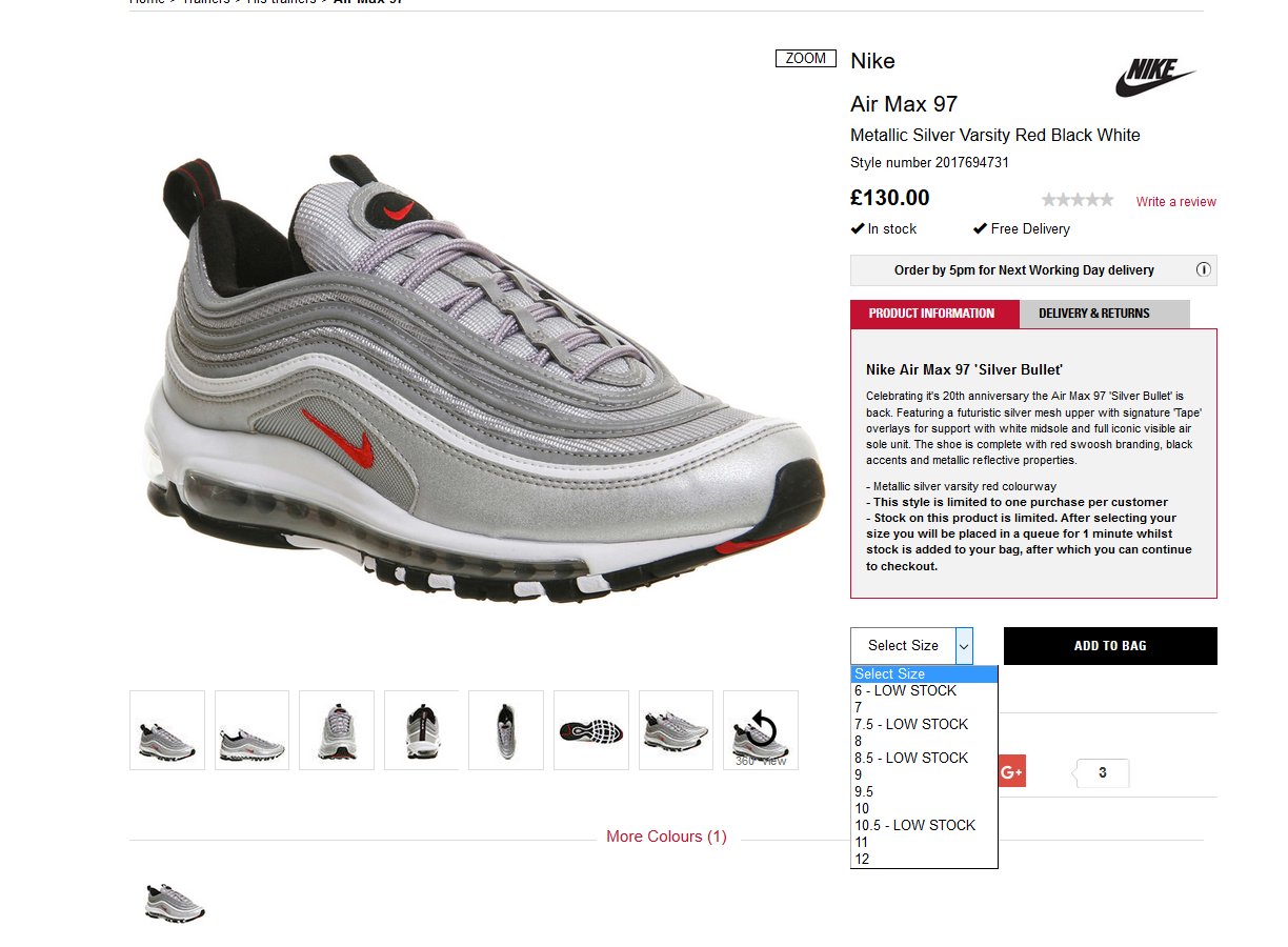 silver bullet stockx