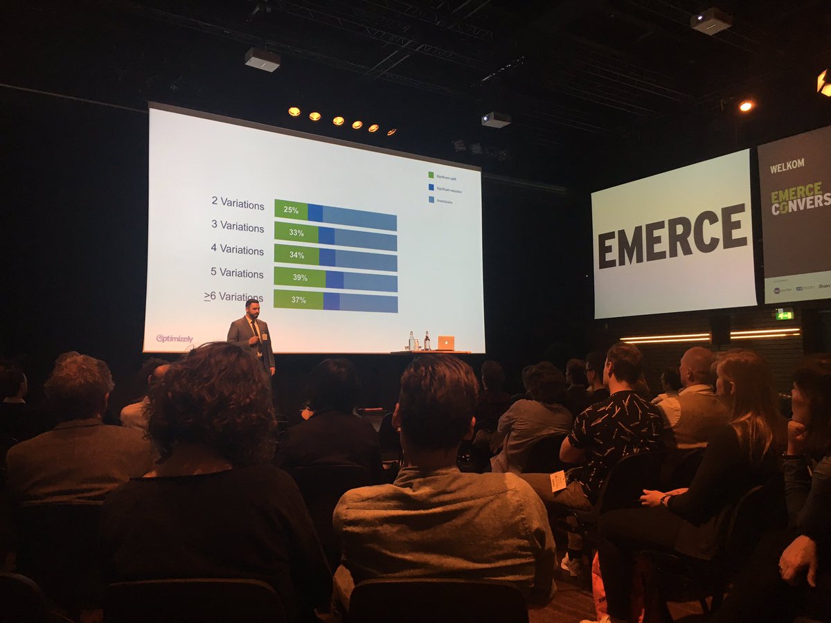 Goedemorgen <a href="/Emerce/">EMERCE</a> Conversion, eerste sessie bijwonen door <a href="/Hazjier/">Hazjier</a> #optimizely