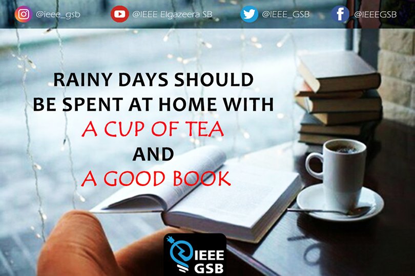 IEEE_GSB's tweet photo. #goodmorning #RainyDays #Reading #books #home #coffeetime #IEEE #ieeegsb #ieeer8 #IAS #wie #ieeespectrum https://t.co/MoBZJJRriC