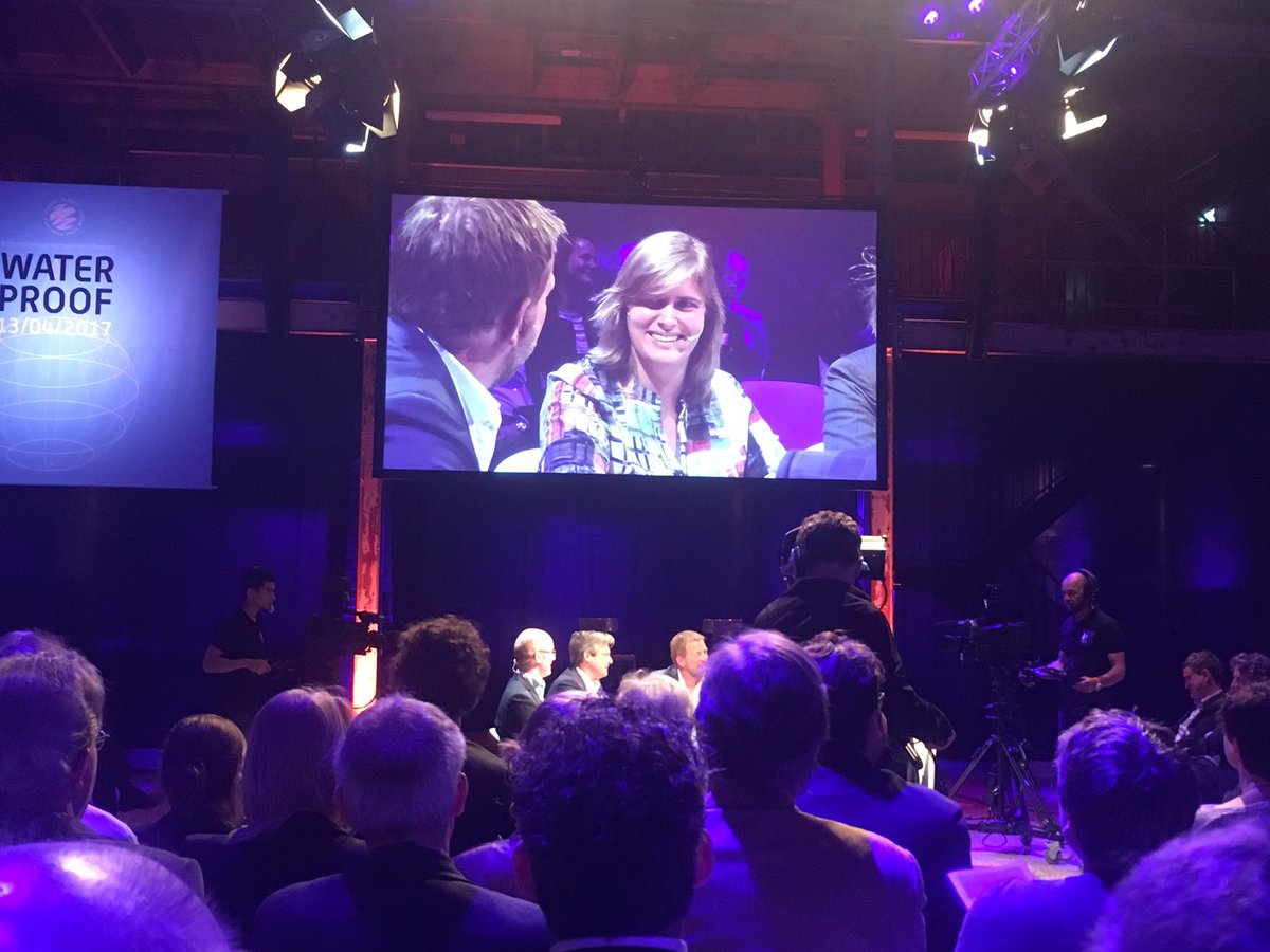 "Dutch water sector needs more young talent" Tanya Huizer from @arcadisnl #Myanmar one of our great role models!#waterproof2017