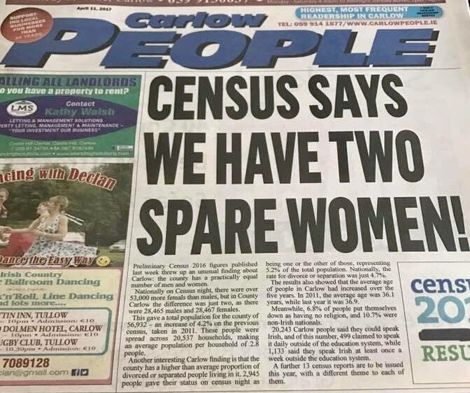 RT<a href="/Joedotie/">JOE.ie</a> PIC: This gem in the Carlow People is easily our favourite local newspaper headline of the year