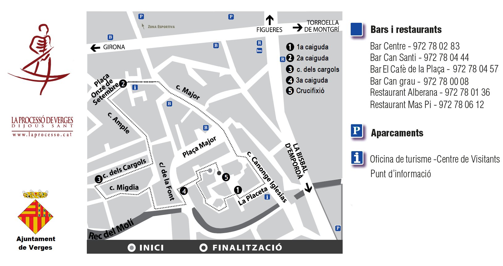 plan de la procession de verges