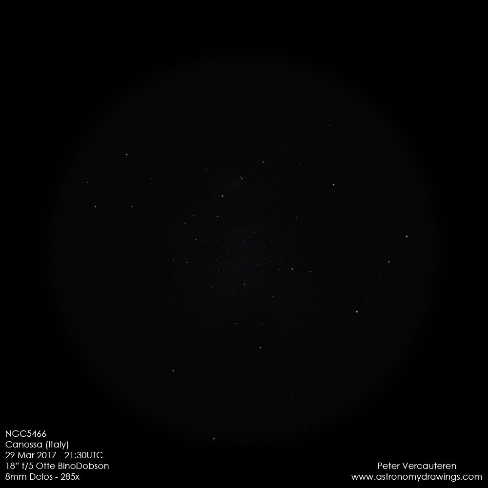 Astrodrawings's tweet photo. NGC5466: Sometimes #globulars do fall apart: https://t.co/s17my5uFPD #astronomy #art #science #sketching https://t.co/gZh4iugODT