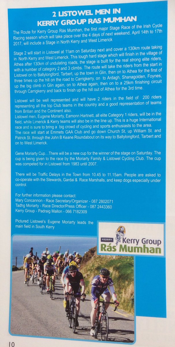 listowelcycling's tweet photo. Two days to go @Rasmumhan https://t.co/cGVgTSdWYC