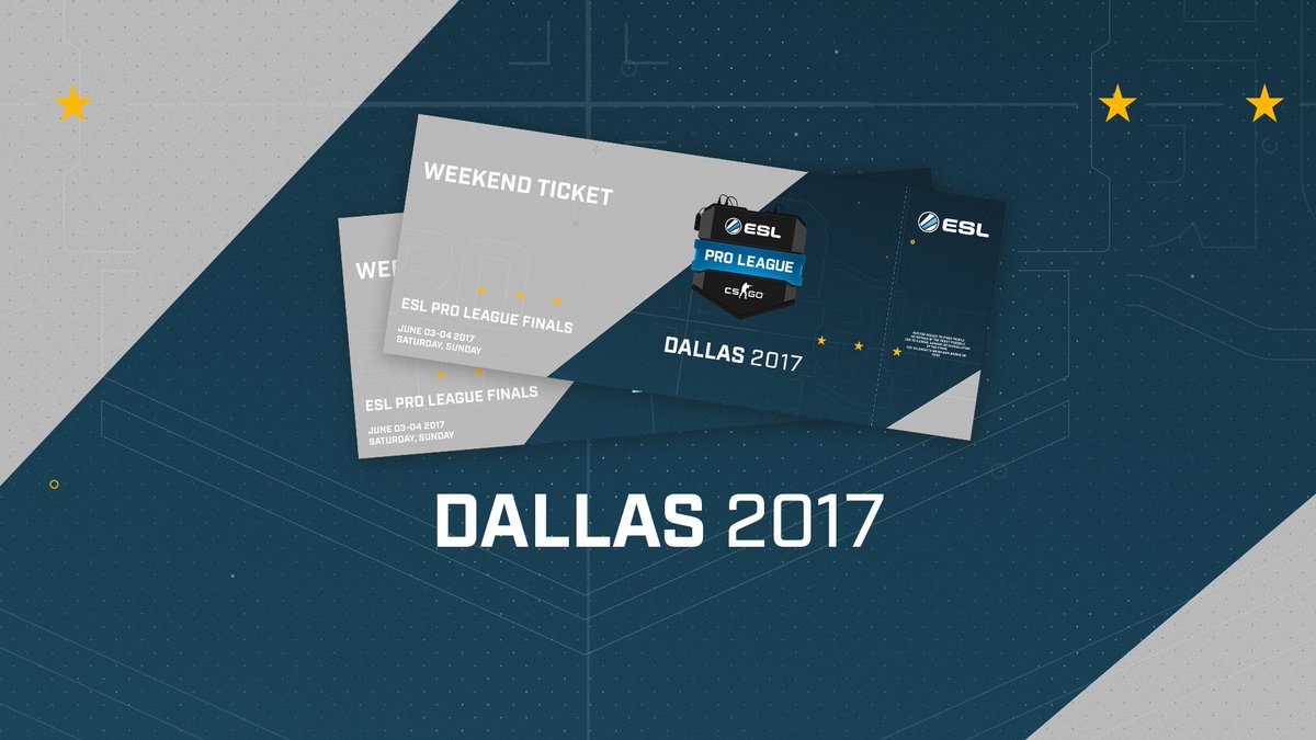 ESLCS's tweet photo. Want to see world class Counter Strike live on stage?
Win two tickets to the #ESLProLeague Finals in Dallas!

https://t.co/Ff6by5UCoM https://t.co/TJSmPp7qxy