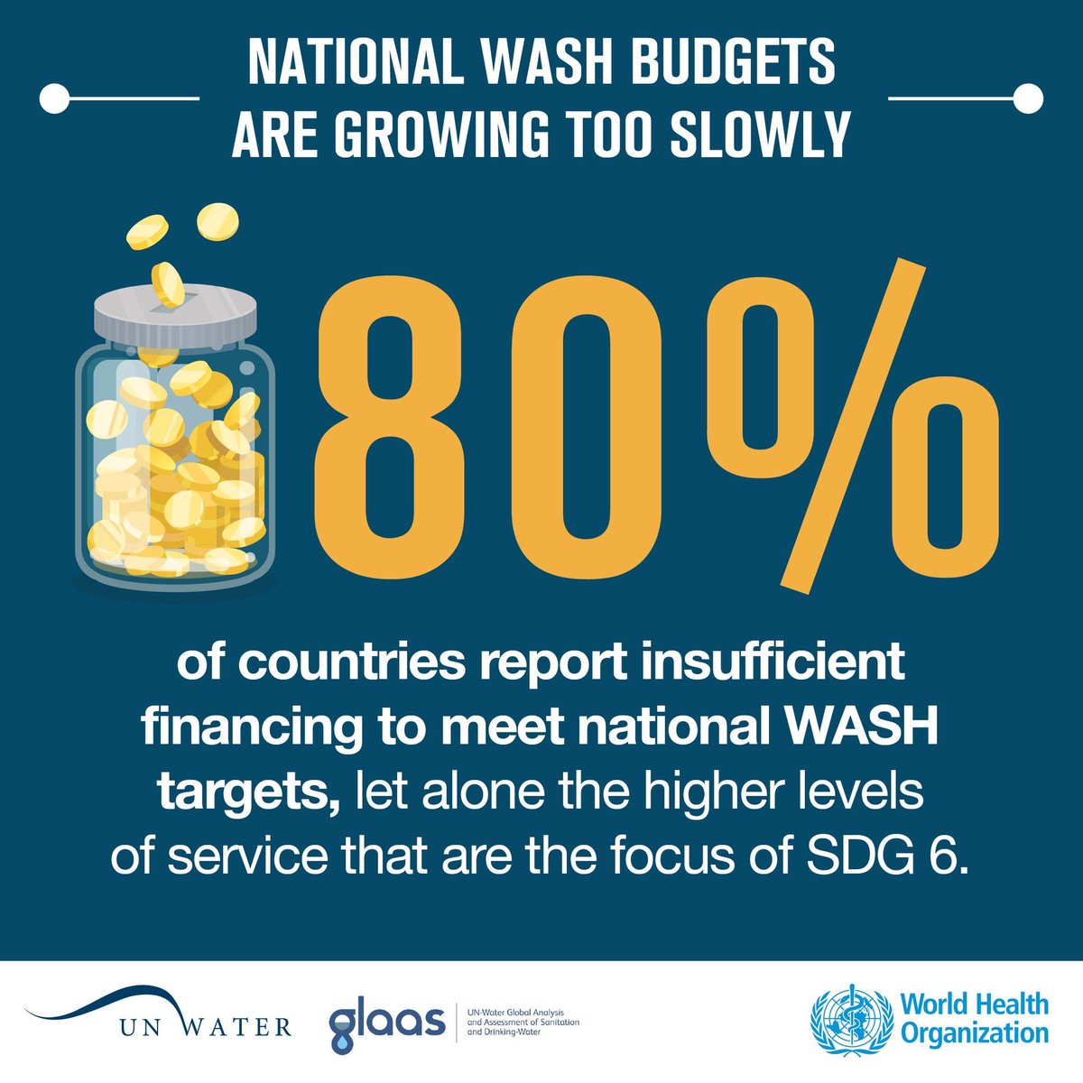 UN's tweet photo. News: @WHO says countries aren't investing fast enough to meet water &amp; sanitation targets https://t.co/aWuFSygg3f #GlobalGoals https://t.co/9L8gfE3Ooz