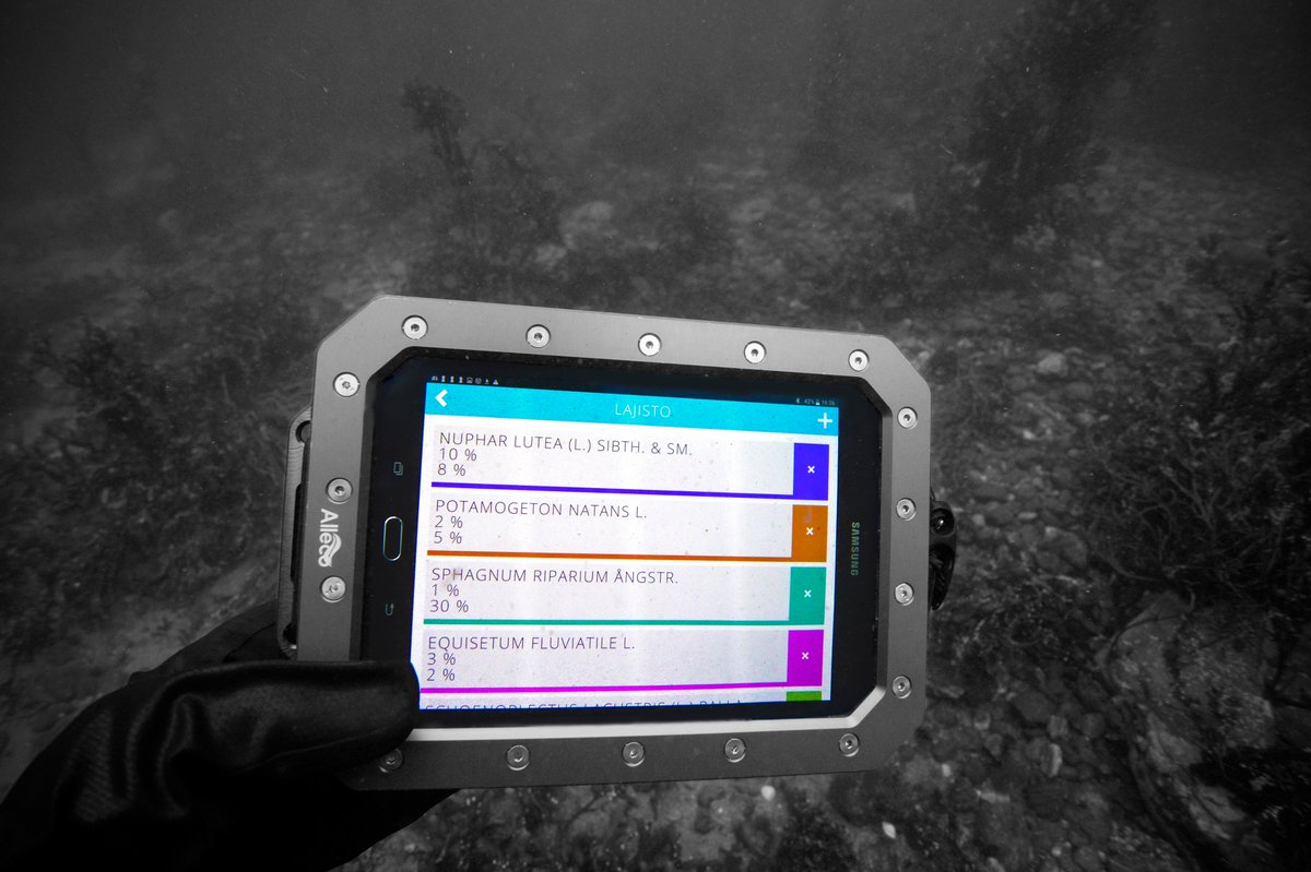 Alleco_FI's tweet photo. #Alltab + #Allure data collection: replacing the pen and paper since 2012 #21stcenturydiving #Alleco #diving #underwatertablet https://t.co/bx59bVeD5R