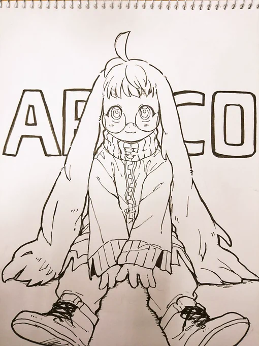 可愛くてついつい描いてしまう🐰 