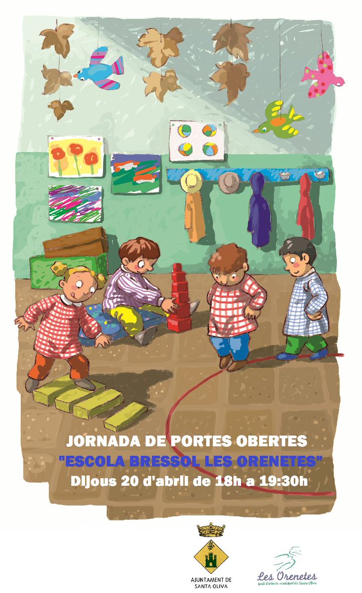 Gemmixbc's tweet photo. Ens voleu conèixer?? Us hi esperem! #escolabressol #santaoliva #el03hies #portesobertes https://t.co/HTmYiWXtUT
