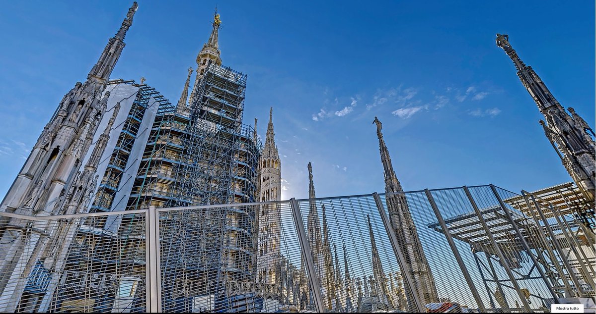 DuomodiMilano's tweet photo. Gli infiniti Cantieri @DuomodiMilano dalle Terrazze al mattino, suggestione di luce arte storia e antichi mestieri
Foto di © @pietro360visio https://t.co/ONafkZDl3f
