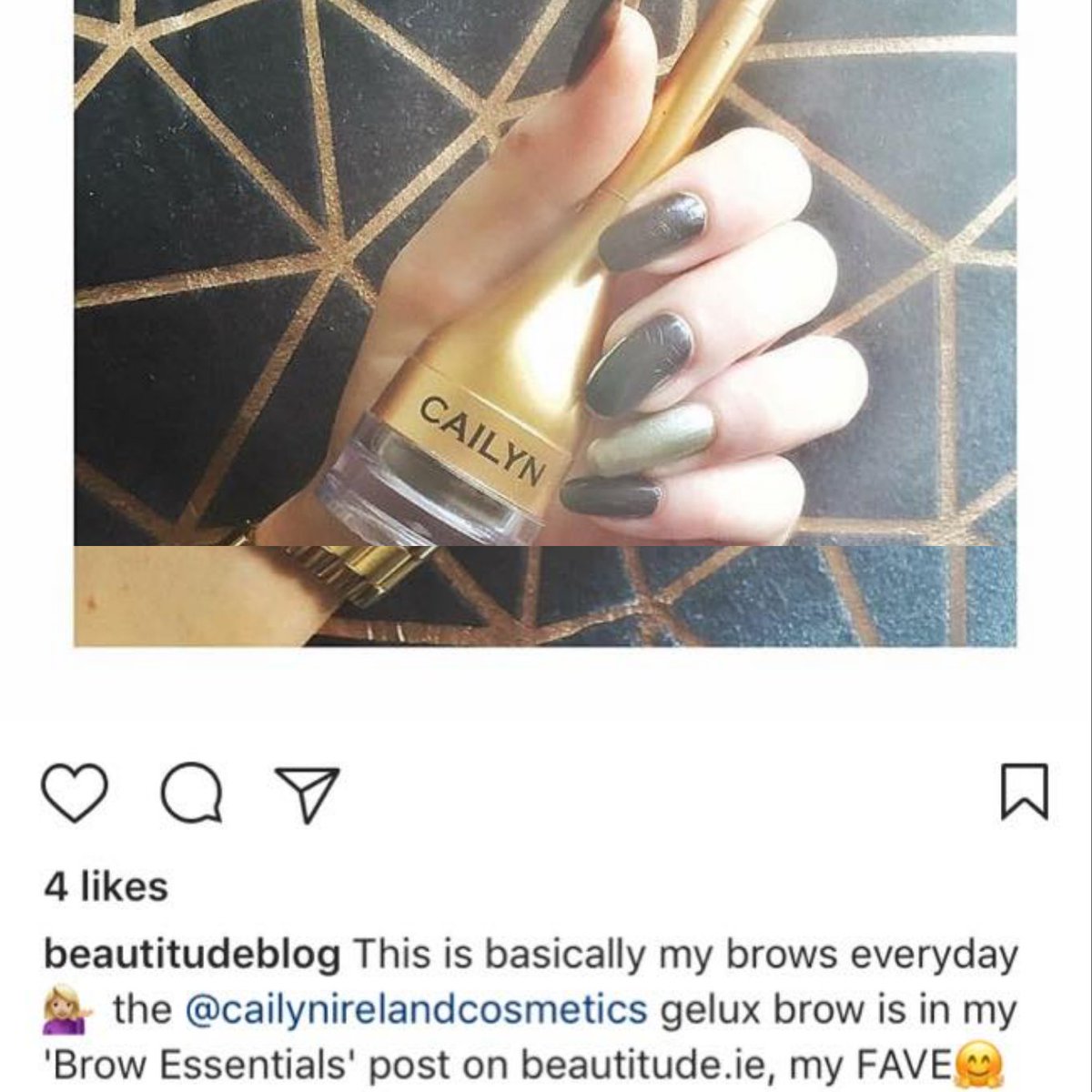 mulliganchemist's tweet photo. Get brows that last like @beautitudeblog by using the fab @CailynIreland Gelux Brows! #BrowEssentials #MUA #BBloggers #DeiseBloggers https://t.co/6S7x2uw7Fn