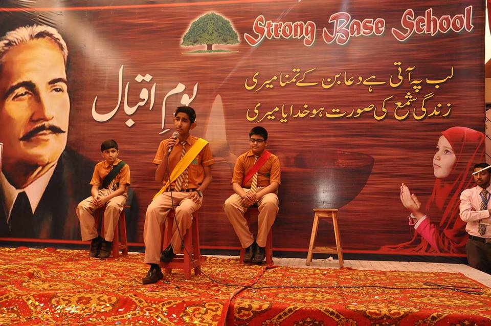 StrongbaseBase's tweet image. To mark birthday of Poet of East Dr.Allama Sir Muhammad Iqbal, a grand function was held in strong base school,Hyderabad.