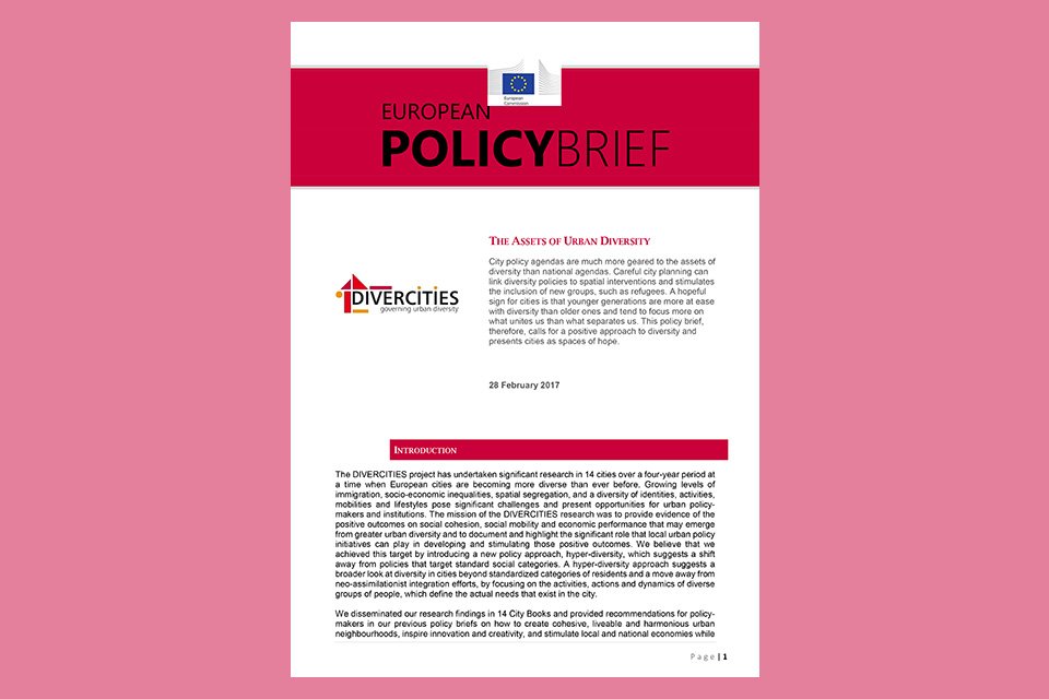 divercities_eu's tweet photo. Read our latest policy brief The #Assets of #UrbanDiversity on our website: https://t.co/PlP78RtOVG @divercities_eu https://t.co/U91SWBDIj8