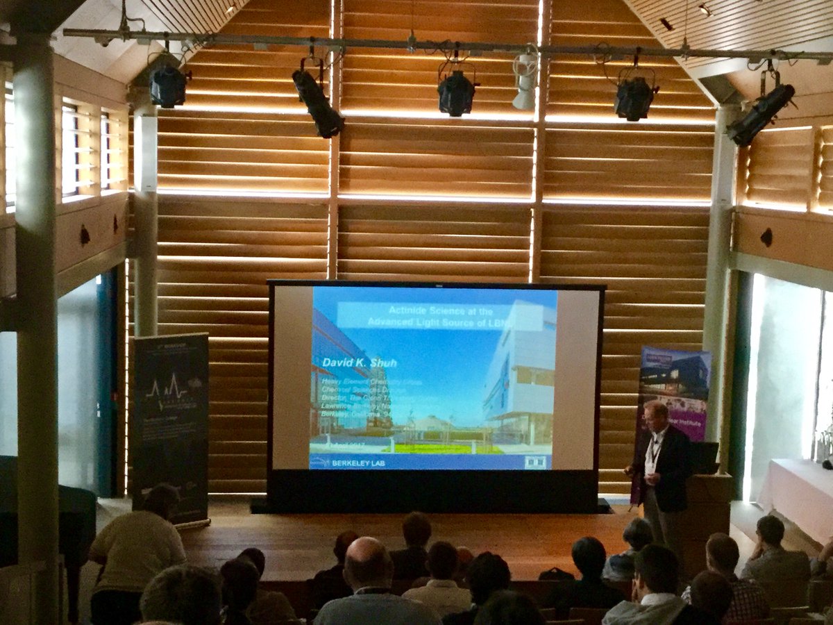 AnXAS2017's tweet photo. David Shuh - Actinide Science at the Advanced Light Source of the Lawrence Berkeley National Laboratory https://t.co/kCaN5qWP5T