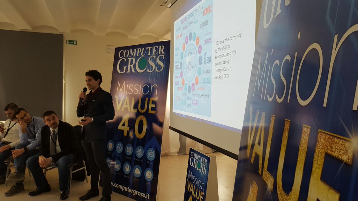 ComputerGross's tweet photo. I nostri esperti specialisti parlano dei nuovi trend #ICT ! #MissionValue40 #Bologna #TuttoMoltoInteressante #BusinessPartner #NewTrend https://t.co/gFFxLebYPC