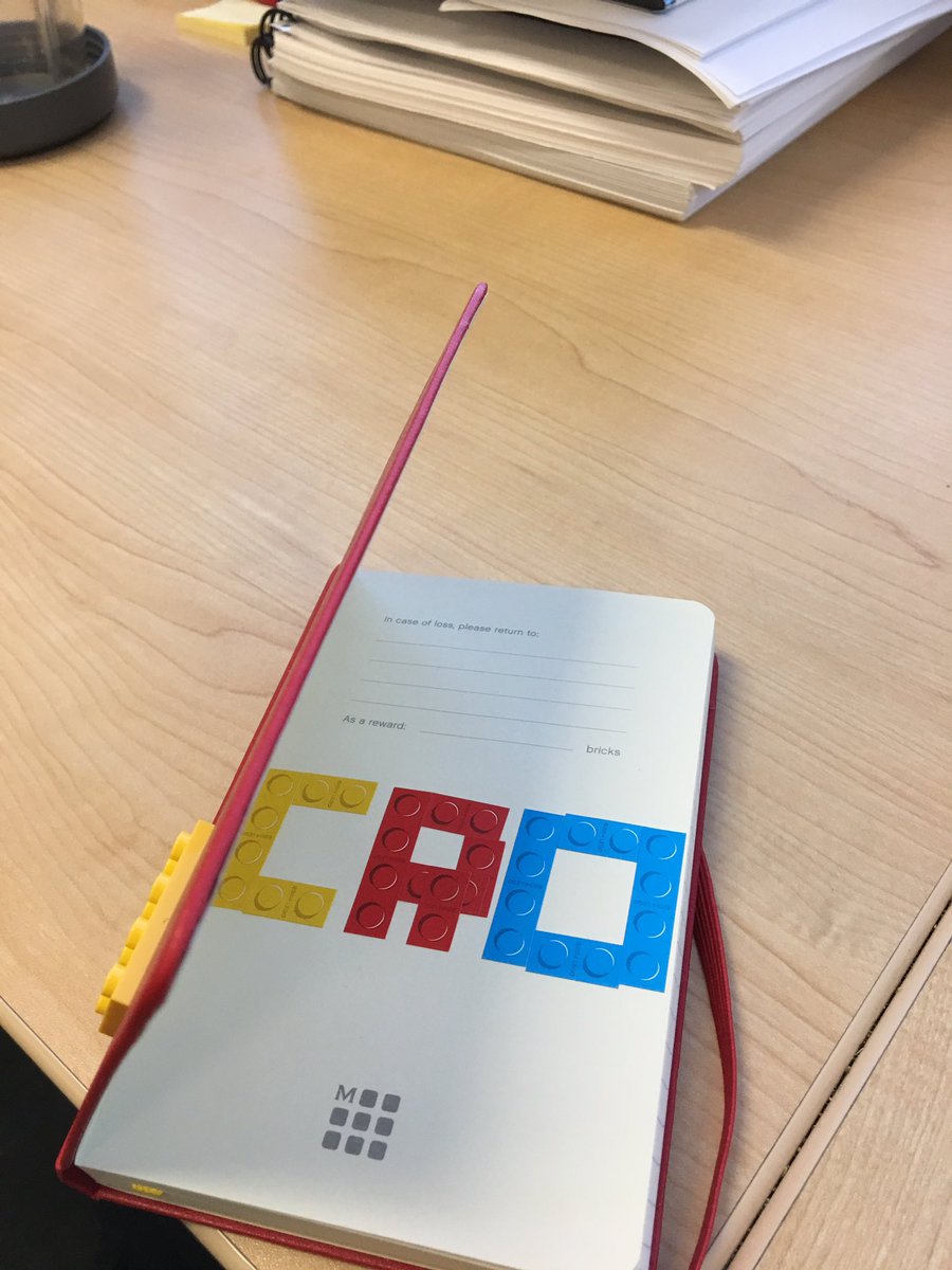 RickyInMotion's tweet image. Got a new @LEGO_Group @moleskine notebook. Thanks to the included stickers, it's now my CRO and experimentation idea book!