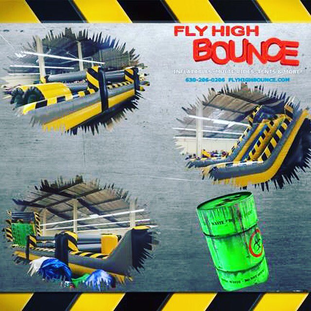 FlyHighBounce's tweet image. Sneak peak of our new #obstaclecourse. This colossal, 65' course is sure to add excitement to your next #event. #flyhighbounce