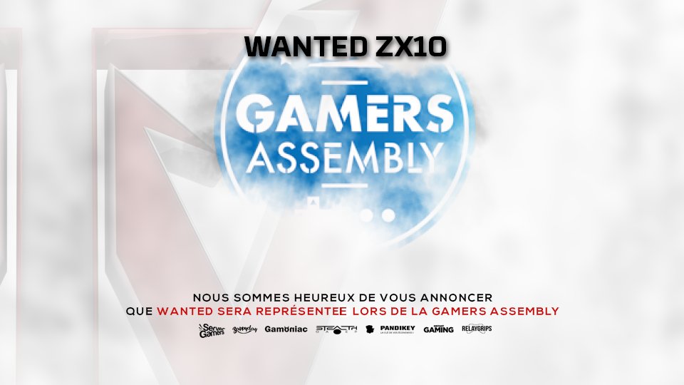 WanteD_TeamFR's tweet photo. [#GA] COD

BIenvenue @TeamZx10 qui nous représentera pour l'événement @GamersAssembly  

✔ @SHARKYYONFIRE 
✔ @zNuKy
✔ @isAzur7 
✔ @ZiraCoD https://t.co/RvAOhPNT01
