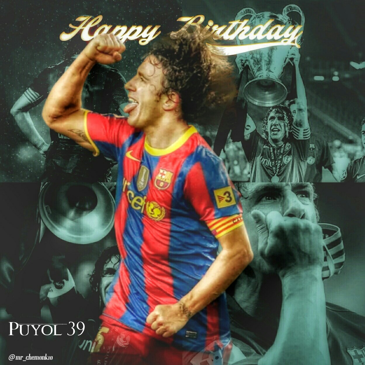 Happy Birthday Carles Puyol yang ke 39 tahun. Happy Birthday Captain! 