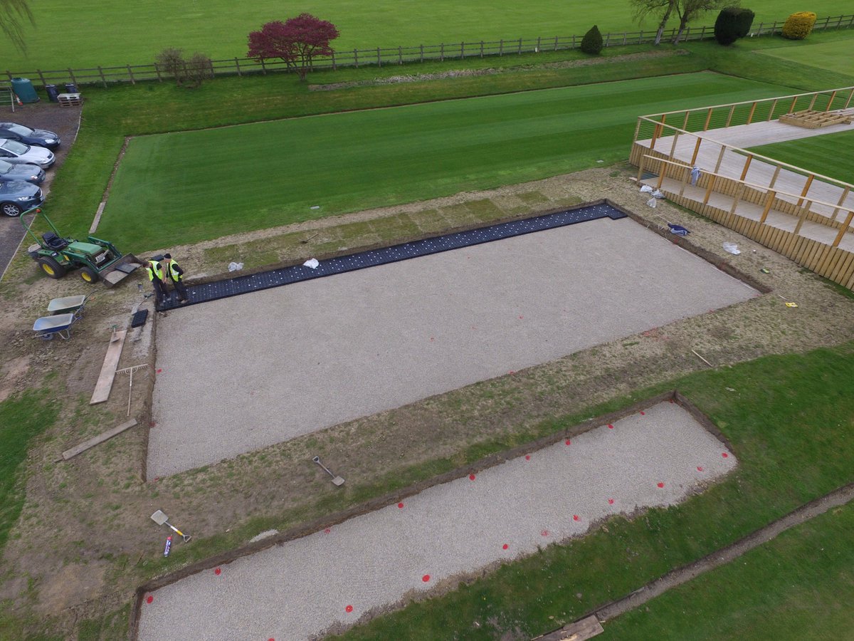 DrGreenRoof's tweet image. New @striturf trial construction progressing nicely with blue to green drainage system being installed #sustainable #sportsturf @SWDsystems