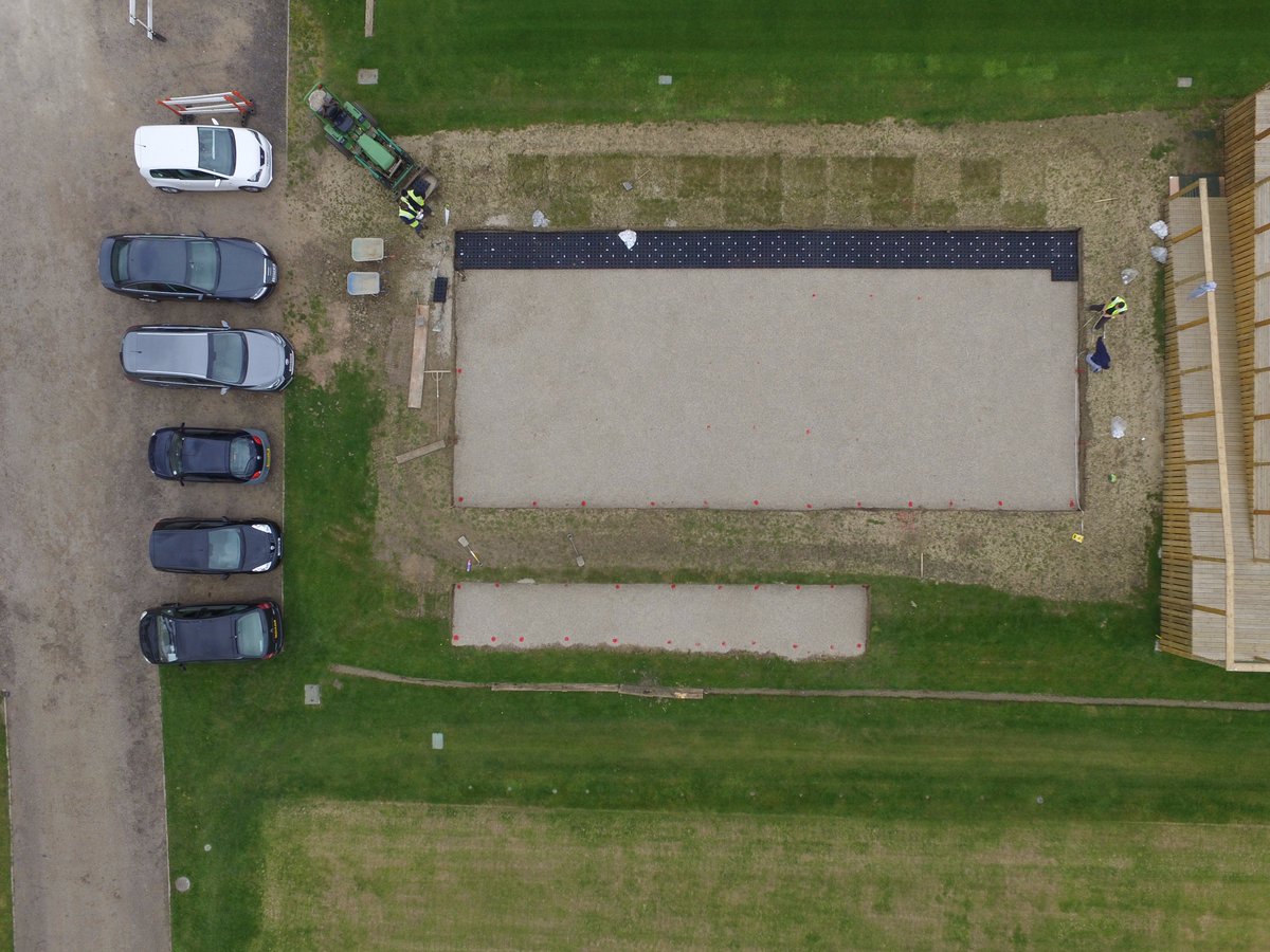 DrGreenRoof's tweet image. New @striturf trial construction progressing nicely with blue to green drainage system being installed #sustainable #sportsturf @SWDsystems