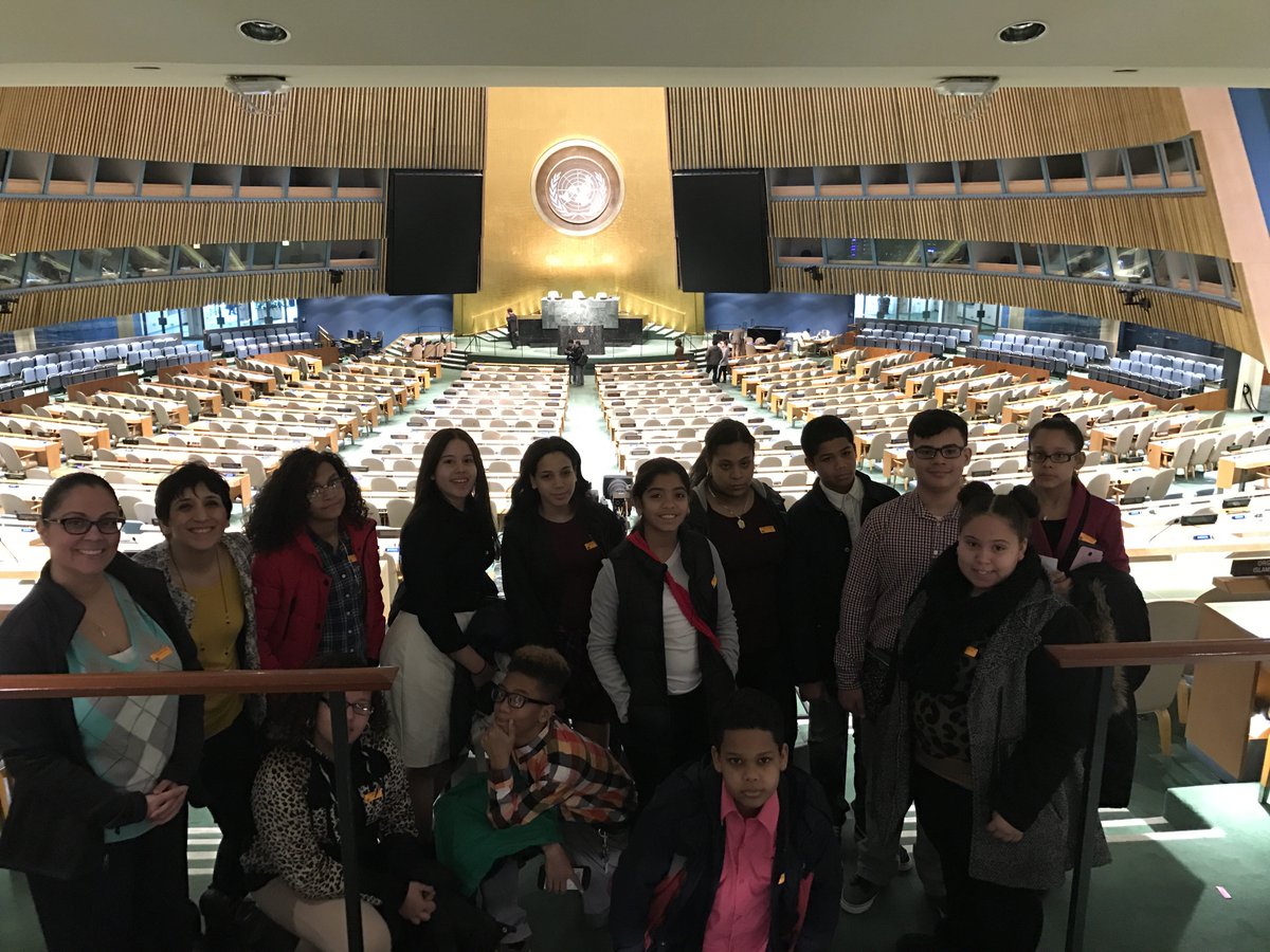 District1NYC's tweet photo. PS 140 #JrAmbassadors visit the @UN United Nations.  #RepresentD1 @NYCSchools https://t.co/plOt1FL3n1