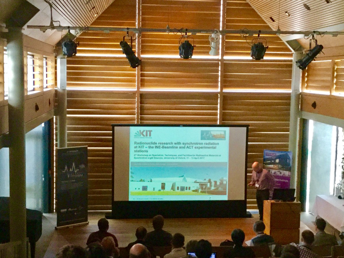 AnXAS2017's tweet photo. Jörg Rothe - Radionuclide research at the KIT synchrotron source ANKA – F3 the INE- Beamline and ACT experimental stations https://t.co/OSdvU9IlHH