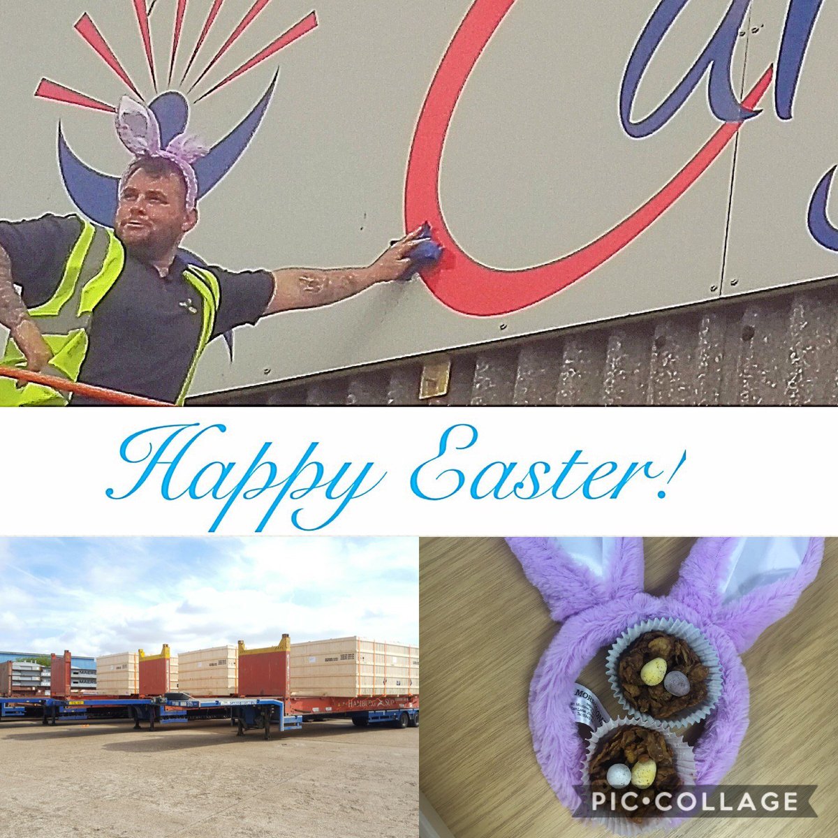 Thanks to all the guys at CSL that are giving up their #EasterWeekend to get our customers cargo aboard vessel! #HappyEaster from us all!