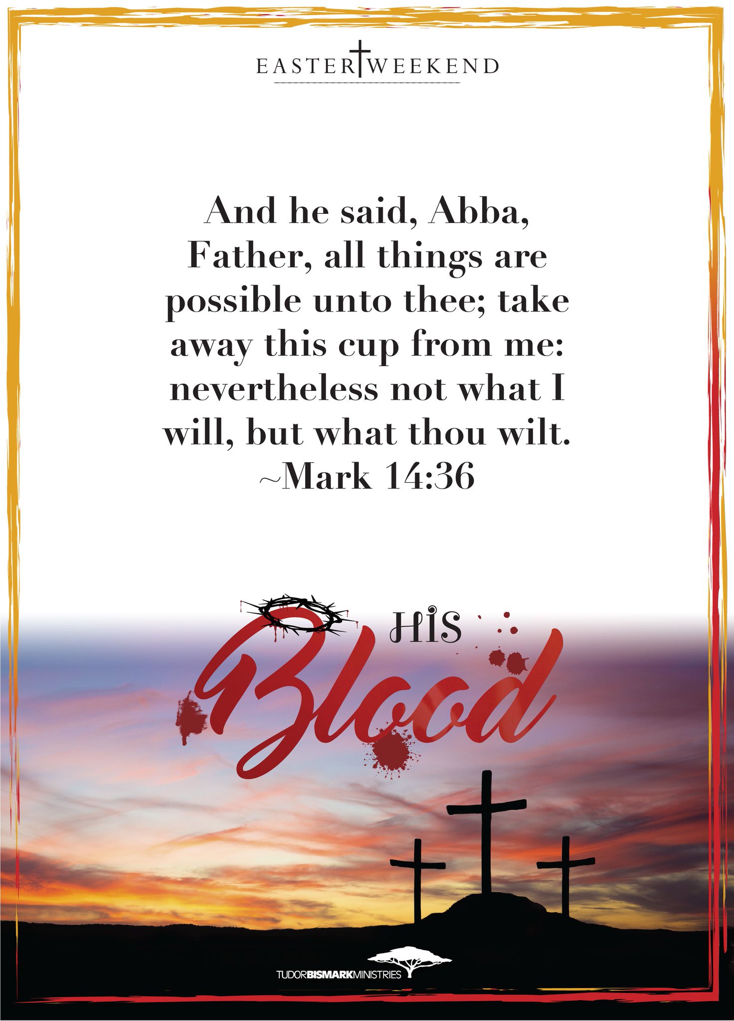Bishop Tudor Bismark on Twitter: "Mark 14:36 "Not what I
