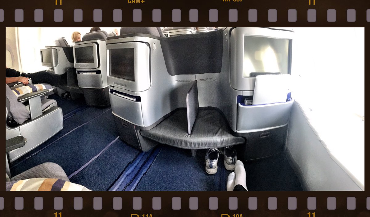 Flight delay out of Israel left me only MINS to spare for my connection in Germany...but I made it! Top level seats on a 747 #homewardbound