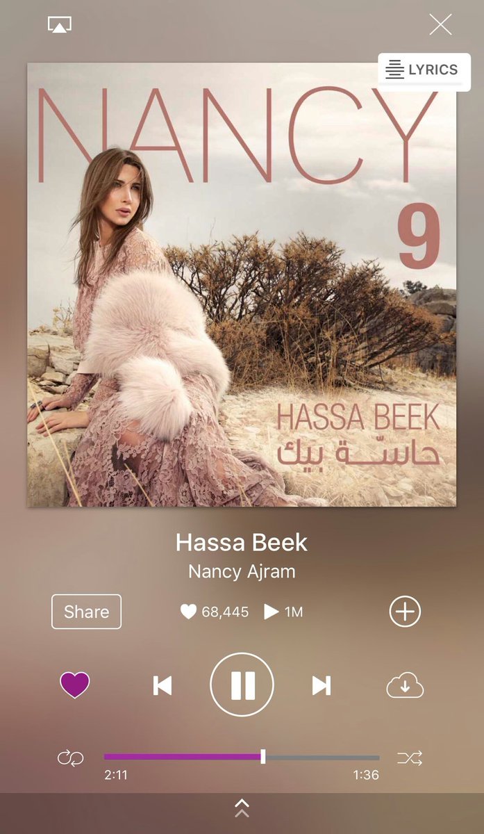 yaraselim_'s tweet photo. --
نانسي عجرم تتخطي 1M مستمع علي انغامي في اقل من اسبوع ، وتسيطر علي #TopArabic
مبرووووك نانسي😻🔝💕💕. https://t.co/xt3GzsfGZR