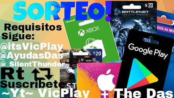 ByVitty's tweet photo. SORTEO!
Requisitos 
-Sigue @itsVicplay @AyudasDas @_SilentThunder_ 
-Rt a este Tweet
-Suscribete https://t.co/perTEOj8R2
FIN 20 ABRIL SUERTE https://t.co/lYrtuOc7p5