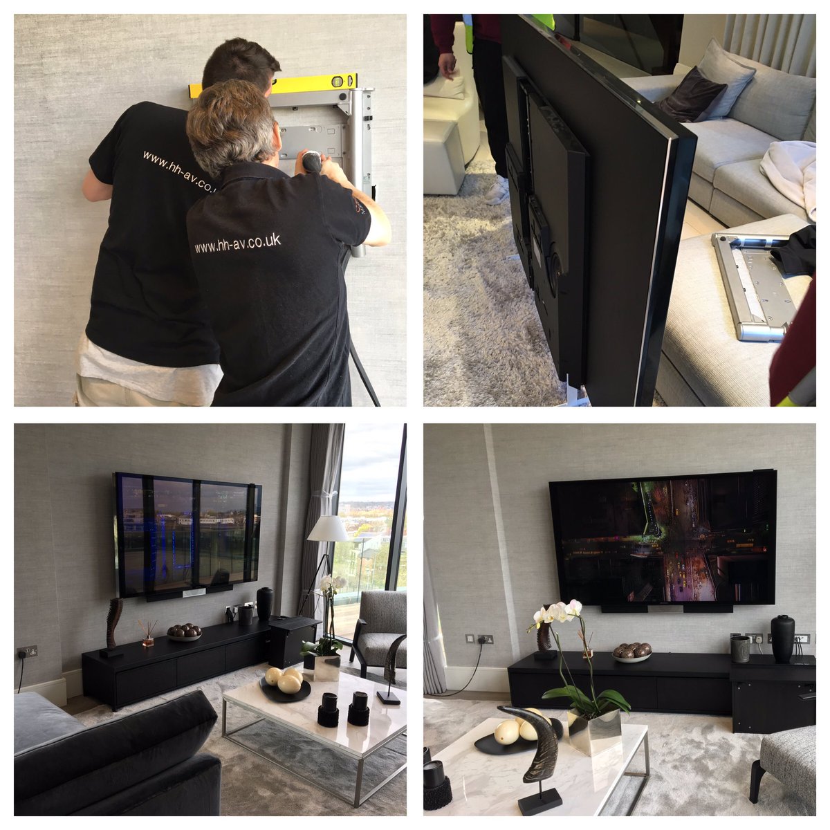 Earlier this weeks #liveinstall of #bangolufsen Avant 75'' 4K TV. #hometech #smarthome #4K