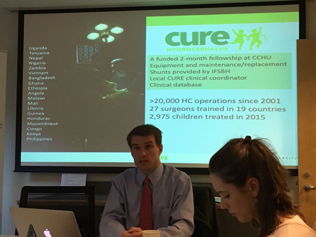 HarvardPGSSC's tweet photo. Dr. Michael Dewan of @VanderbiltU neurosurgery talking about #hydrocephalus management with endoscopic third ventriculostomy (ETV). https://t.co/MYINZl4zTE