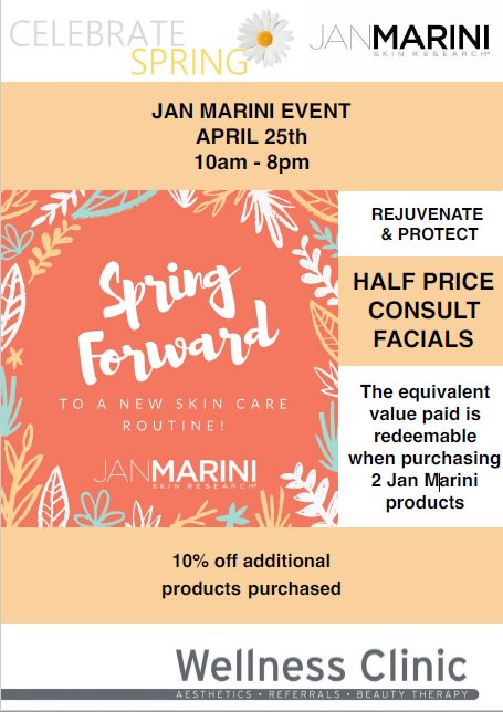 Remember to reserve your space for our Jan Marini Event on 25th April: Call: 01245 349933 #face #skin #rejuvenate