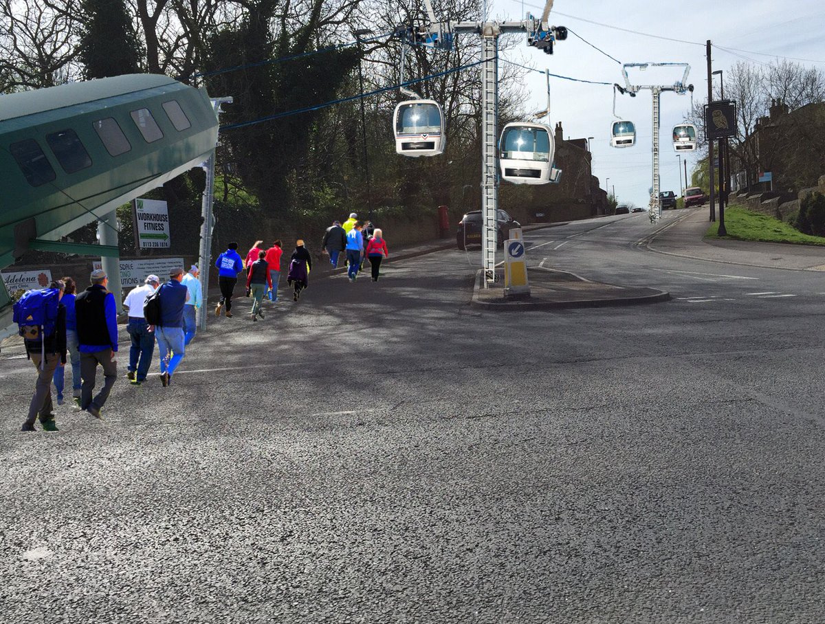 VisitWestLeeds's tweet photo. West Leeds tourism Chiefs confirm the Rodley-Farsley ski lift will remain in operation over the Easter weekend for the benefit of hikers. https://t.co/Zafc5dXzL5