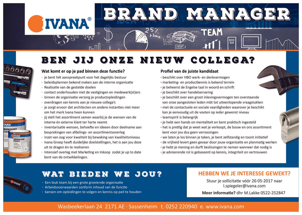 mixprobanen's tweet photo. Ivana is op zoek naar een Brand Manager @Ivanagroepnl @vakbladmix @mixpro_redactie via https://t.co/1mfLHWLUmp https://t.co/to8sFAgXt7 https://t.co/YfpyANbwGN