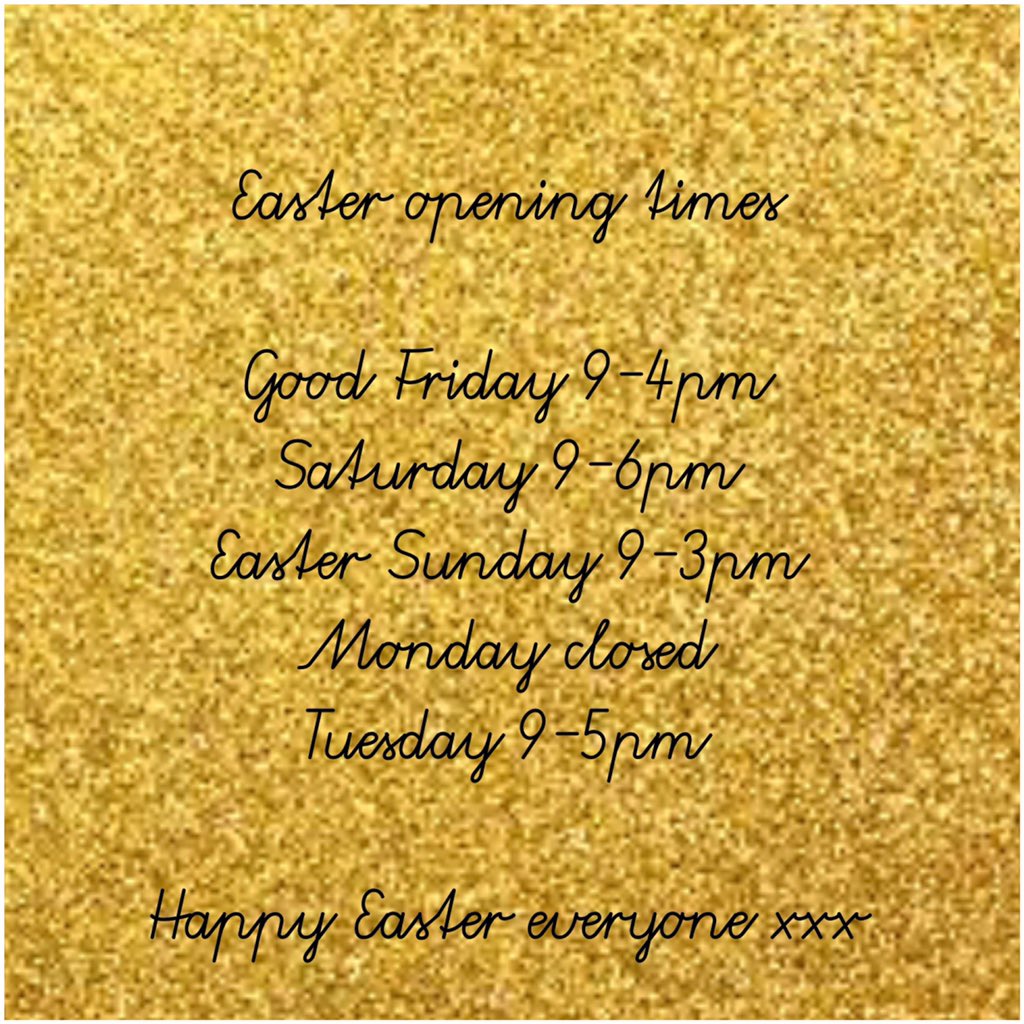 Easter opening times! 🐣🐣🐣