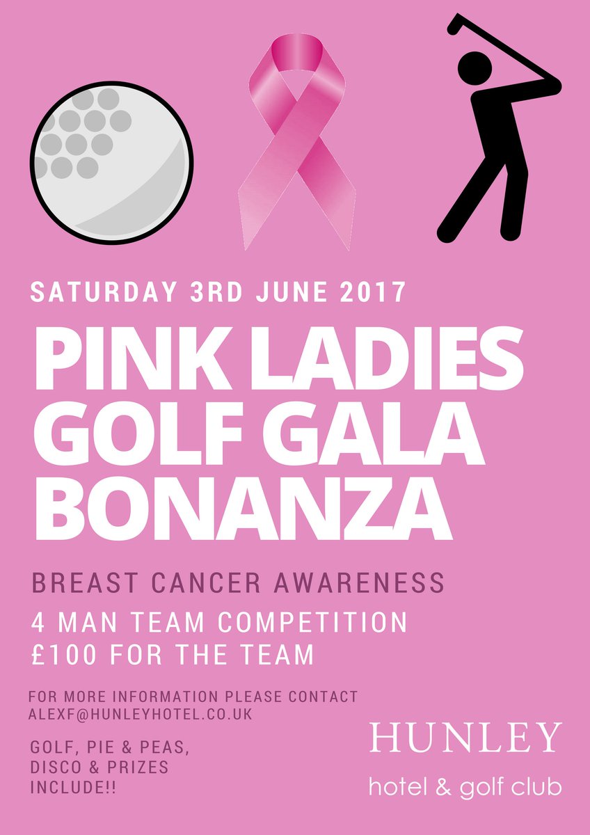 HunleyGolf's tweet image. 🎉🍻⛳️PINK LADIES GOLF GALA BONANZA! ⛳️🍻🎉

Golf ⛳️ Dinner 🍴Disco Party 🎉

🏌️🏌️‍♀️For more information please call 01287 677444 🏌️🏌️‍♀️