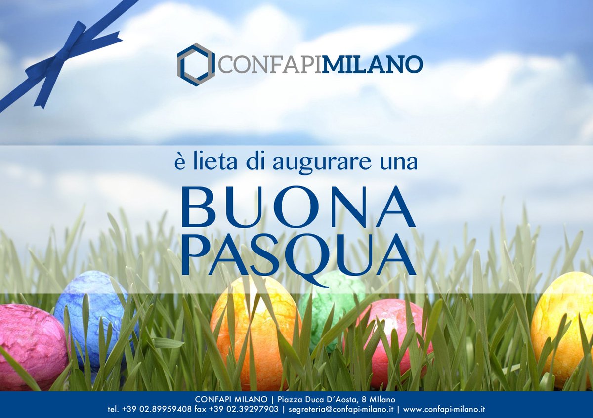 BUONA PASQUA DA CONFAPI MILANO