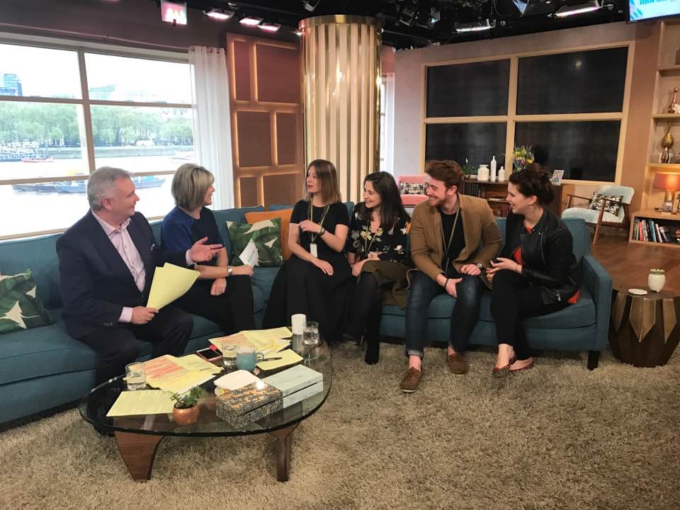 GolinLON's tweet photo. Great morning behind scenes with broadcasting legends. Thx @thismorning @EamonnHolmes Enlightening Bright Young Thing interns &amp; apprentices https://t.co/ZLClKadUJ1