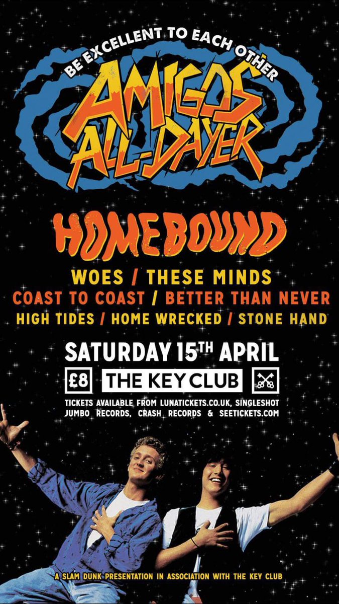 thekeyclubleeds's tweet image. THE AMIGOS #UKPP ALL-DAYER IS COMING!! This Saturday ft. 8 of the UKs best emerging pop-punk bands for just £8! #Leeds @lunatickets