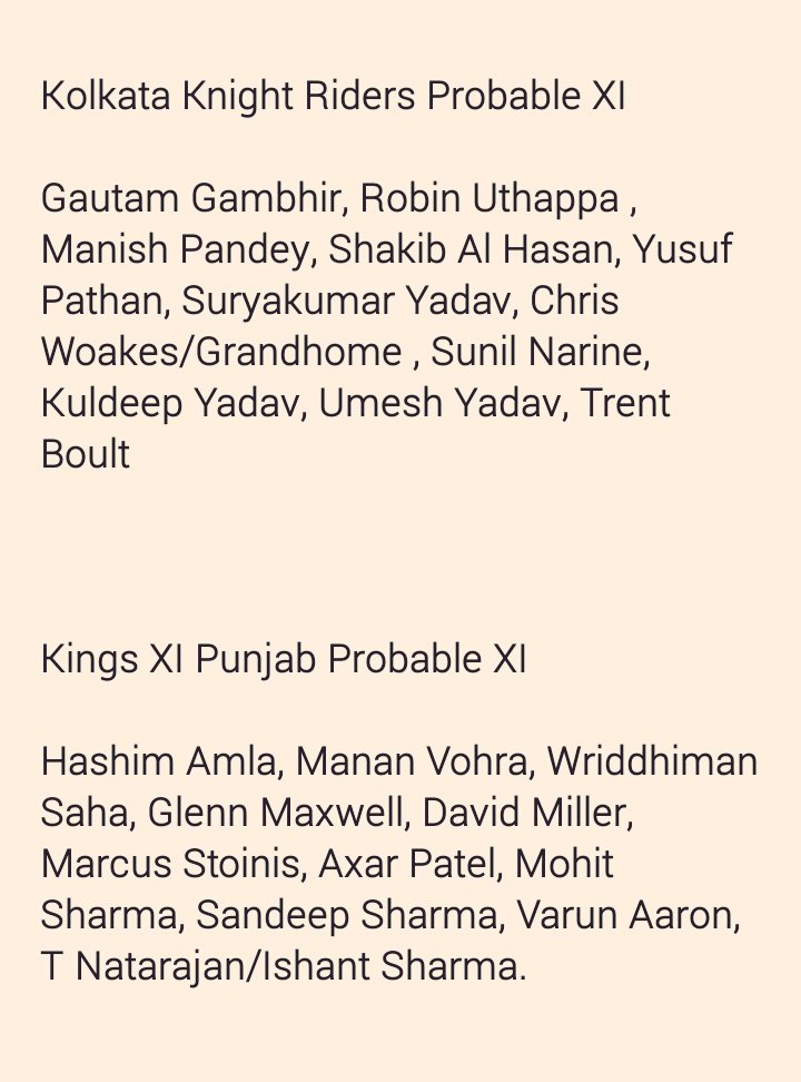 Inplay_Boooms's tweet photo. #Dream11 #ProbableXI #KKRvsKXIP
#IPL #iplc2017
@dream11
#RT & ❤
#AP_tips #AP_DREAM11 https://t.co/RwzbEZZNeP