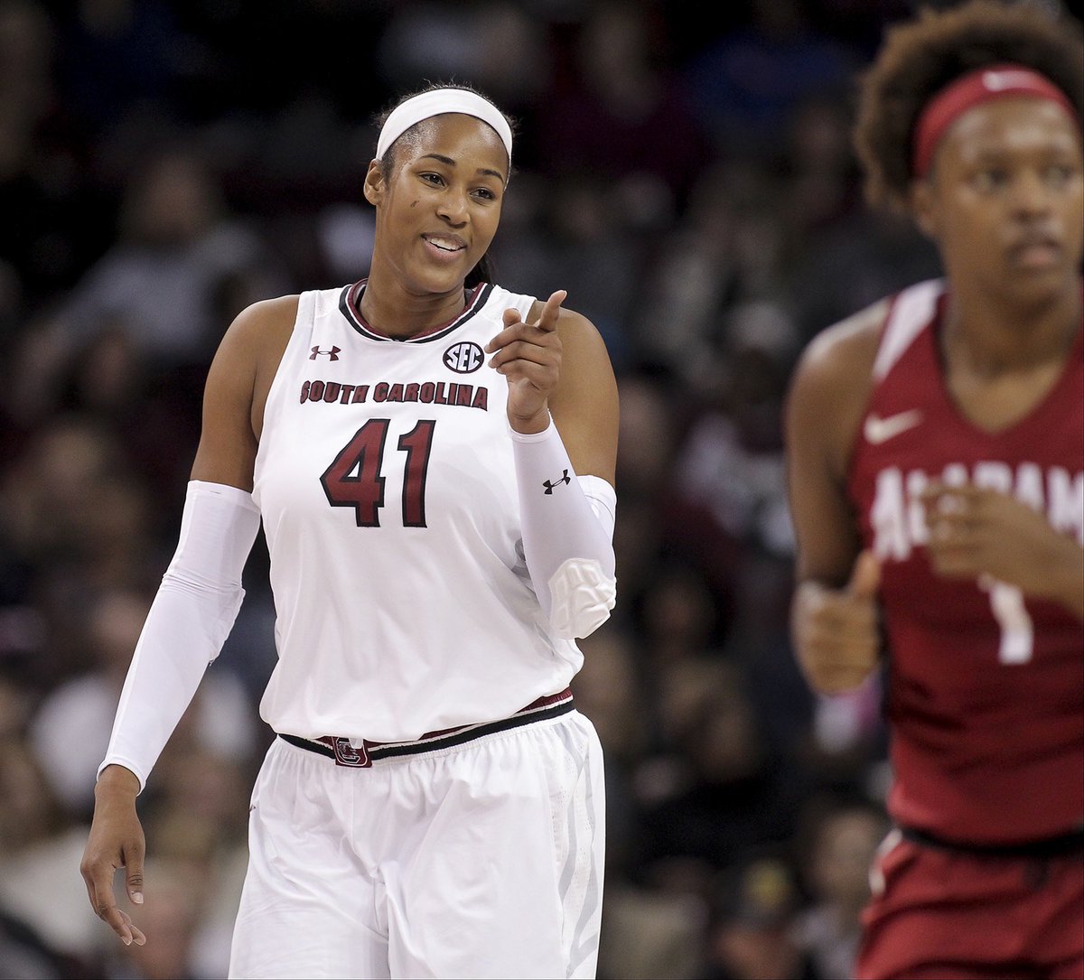 GamecockWBB's tweet photo. Happy DRAFT DAY to these amazing #Gamecocks about to be @WNBA stars! Live your dream @Aye_itslaylay @KaelaD3 @Graytness_10! https://t.co/ZzGexOGoZu