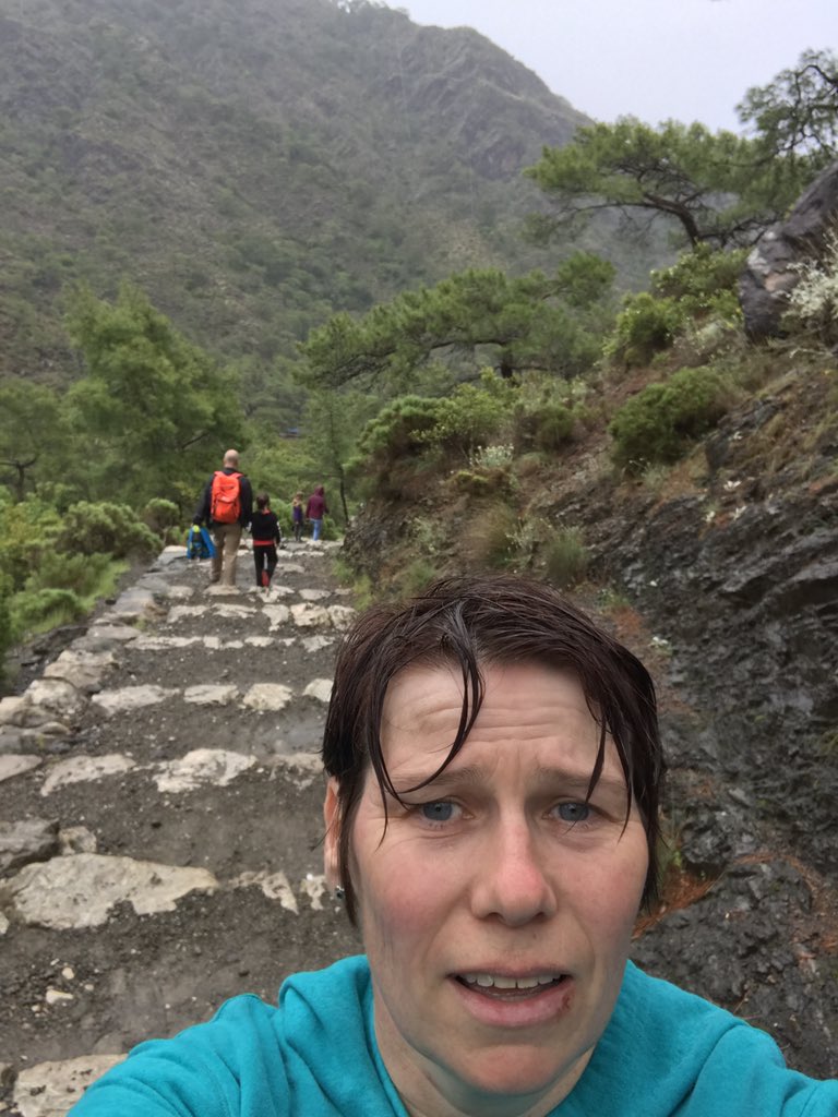 JoanneReynard's tweet photo. #pedometerchallenge @LCH_IPC @LCHNHSTrust #wet #rain #Turkey #holidays #OMG 😂 #hardsteps https://t.co/fpuLbt2HVR
