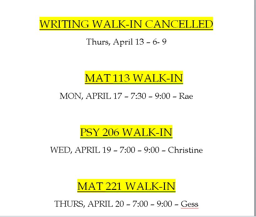 LCPlattsburgh's tweet photo. An overview of our recent walk-in changes! Information is also on our website! https://t.co/vAWncJHjxm